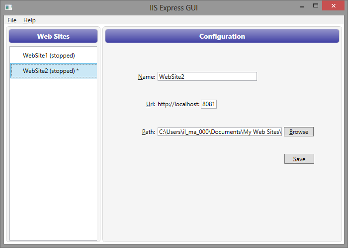 IISExpressGUI